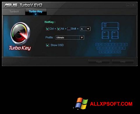 Снимка на екрана TurboV EVO за Windows XP