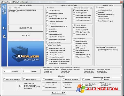 Снимка на екрана 3D-Analyze за Windows XP