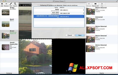 Снимка на екрана IP Camera Viewer за Windows XP
