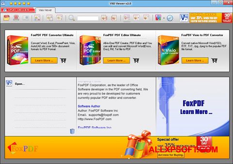 Снимка на екрана VSD Viewer за Windows XP
