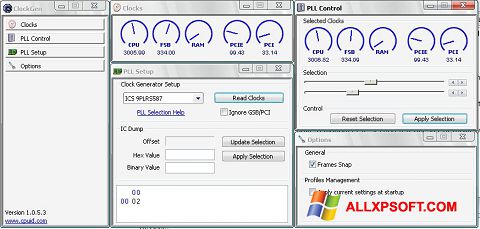 Снимка на екрана ClockGen за Windows XP