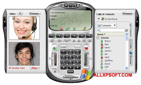 Снимка на екрана X-Lite за Windows XP