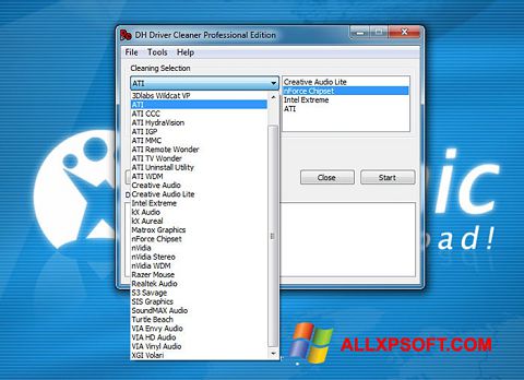 Снимка на екрана Driver Cleaner за Windows XP