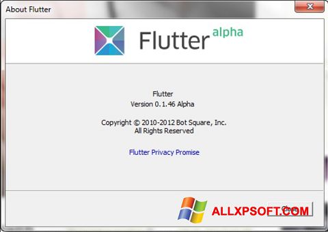 Снимка на екрана Flutter за Windows XP