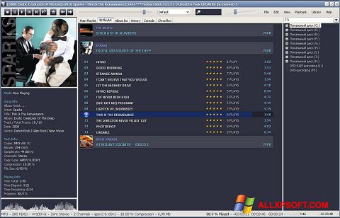 Снимка на екрана Foobar2000 за Windows XP