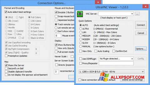Снимка на екрана UltraVNC за Windows XP