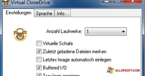 Снимка на екрана Virtual CloneDrive за Windows XP