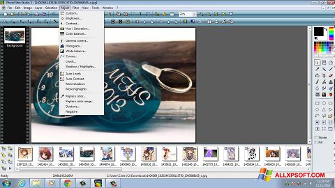 Снимка на екрана PhotoFiltre Studio X за Windows XP