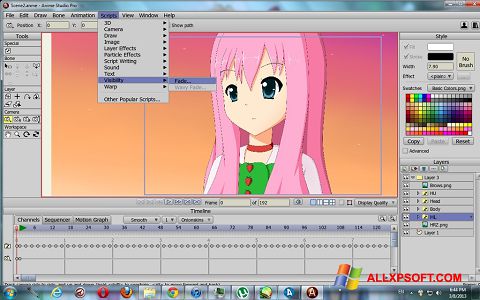Снимка на екрана Anime Studio за Windows XP