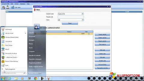 Снимка на екрана MyHotspot за Windows XP