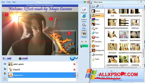Снимка на екрана Magic Camera за Windows XP