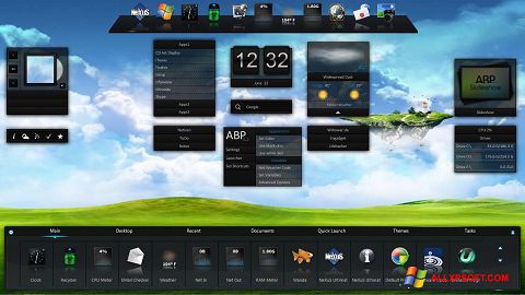 Снимка на екрана Winstep Nexus за Windows XP