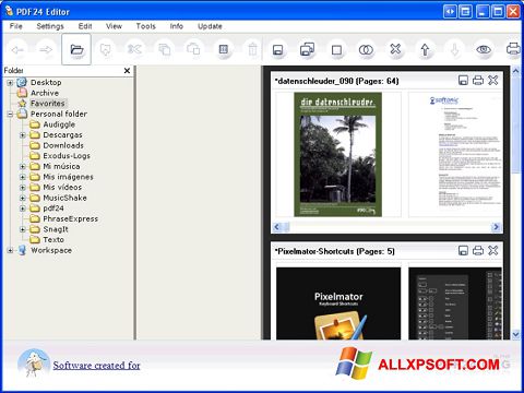 Снимка на екрана PDF24 Creator за Windows XP