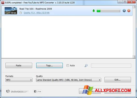 Снимка на екрана Free YouTube to MP3 Converter за Windows XP