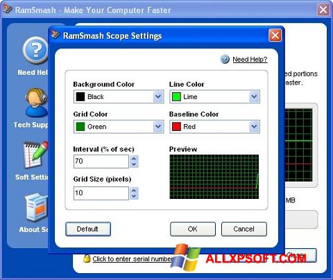 Снимка на екрана RamSmash за Windows XP