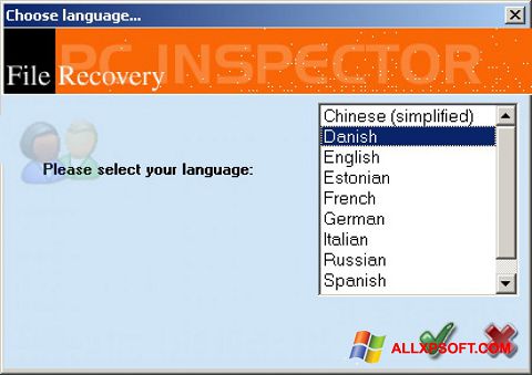 Снимка на екрана PC Inspector File Recovery за Windows XP