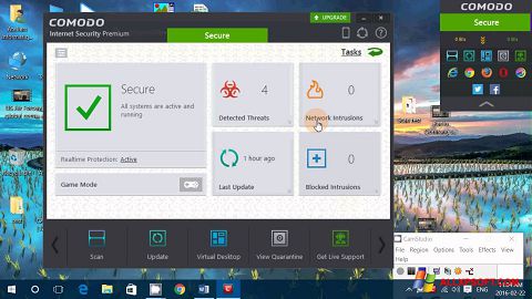 Снимка на екрана Comodo Internet Security Premium за Windows XP
