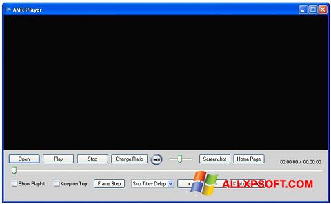 Снимка на екрана AMR Player за Windows XP