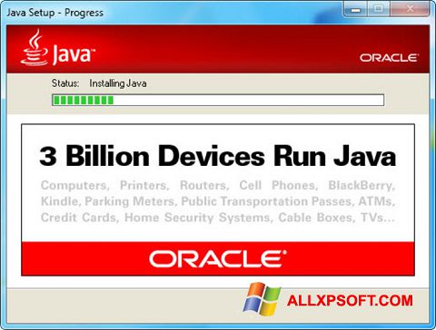 Снимка на екрана Java Runtime Environment за Windows XP