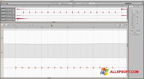 Снимка на екрана Melodyne за Windows XP