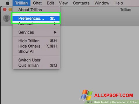 Снимка на екрана Trillian за Windows XP