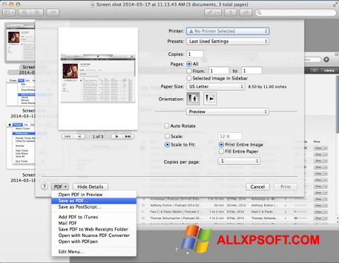 Снимка на екрана PDF Combine за Windows XP