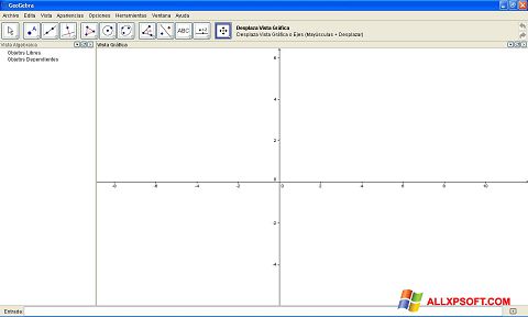 Снимка на екрана GeoGebra за Windows XP
