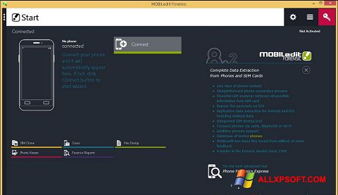 Снимка на екрана MOBILedit! за Windows XP
