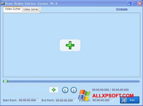 Снимка на екрана Free Video Cutter за Windows XP