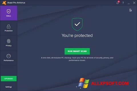 Снимка на екрана Avast! Pro Antivirus за Windows XP