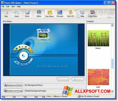 Снимка на екрана DVD Maker за Windows XP