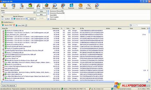 Снимка на екрана eMule за Windows XP