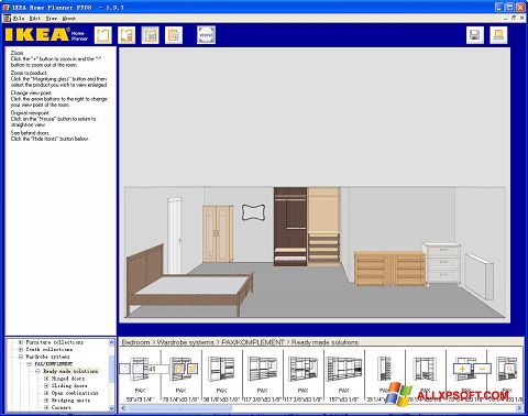 Снимка на екрана IKEA Home Planner за Windows XP