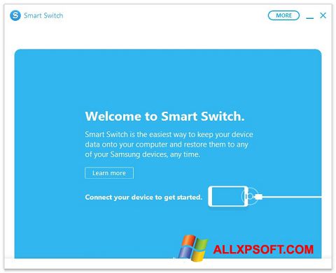 Снимка на екрана Samsung Smart Switch за Windows XP