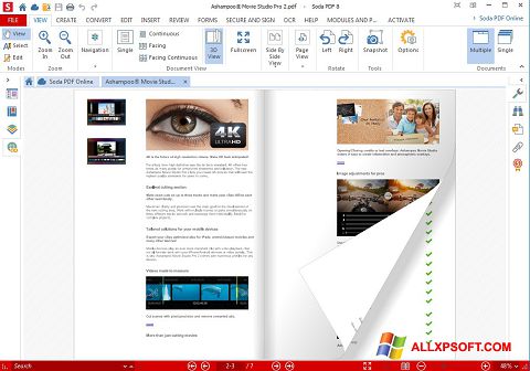 Снимка на екрана Soda PDF за Windows XP