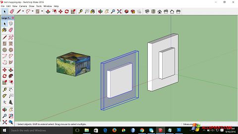 Снимка на екрана SketchUp Make за Windows XP