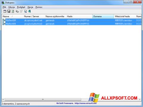 Снимка на екрана Dialupass за Windows XP