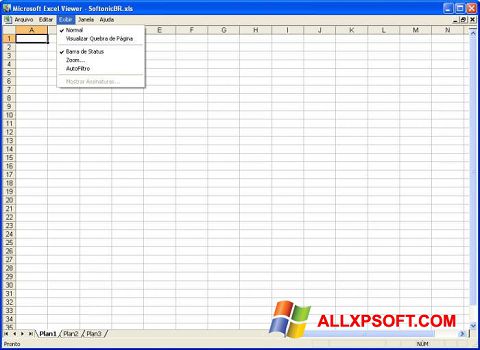 Снимка на екрана Excel Viewer за Windows XP