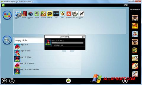 Снимка на екрана BlueStacks за Windows XP