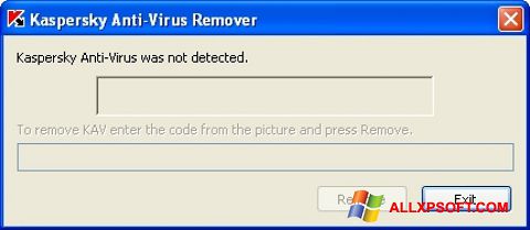 Снимка на екрана KAVremover за Windows XP