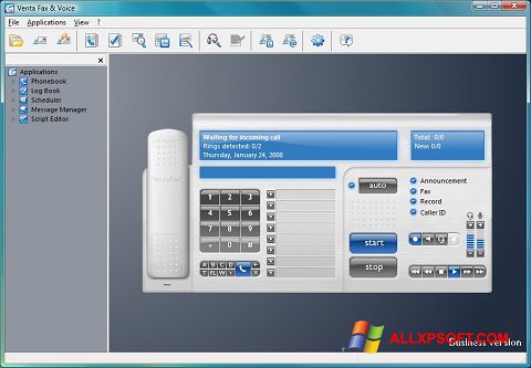 Снимка на екрана VentaFax за Windows XP
