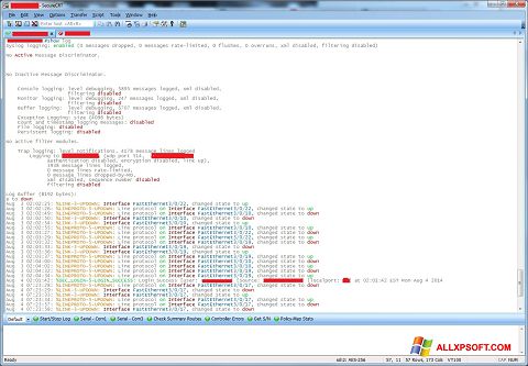 Снимка на екрана SecureCRT за Windows XP