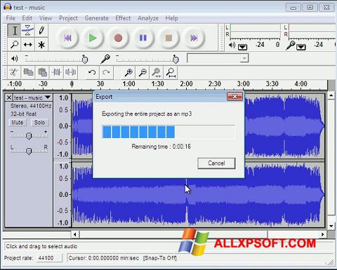 Снимка на екрана Lame MP3 Encoder за Windows XP